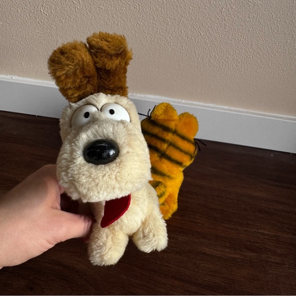 Vintage 1981 Garfield & Odie Plush Toys Set Retro Cartoon Collectibles - Picture 4 of 6